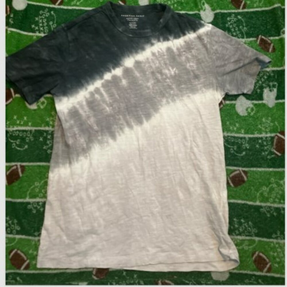 american eagle men grey super soft slub tie dye t shirt